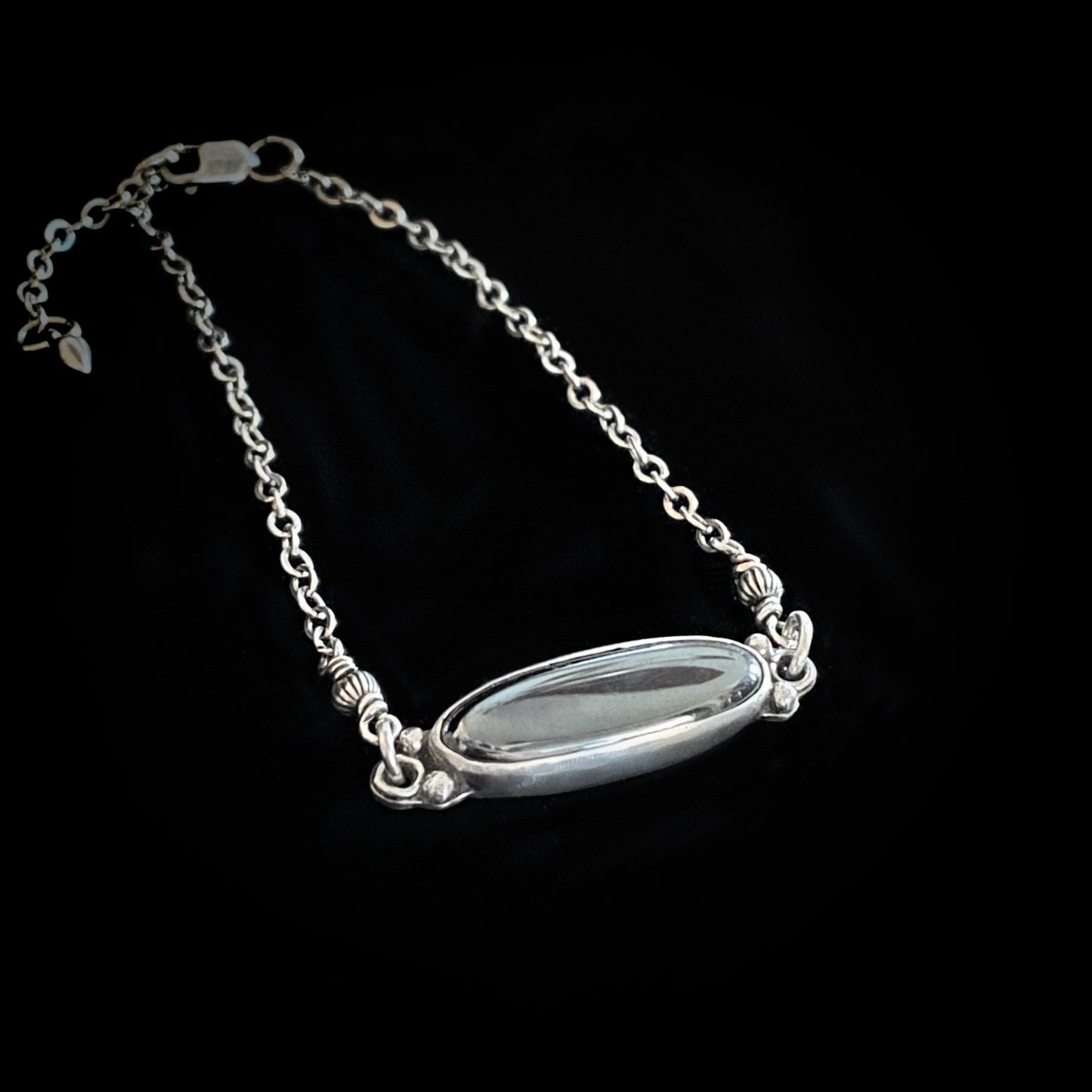 "Yuri"  Hematite & Sterling Silver Bracelet
