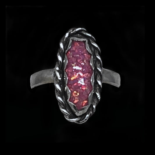 Cera - Synthetic Pink Opal Ring