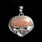 Amaris - Peach Moonstone & Sterling Silver Necklace
