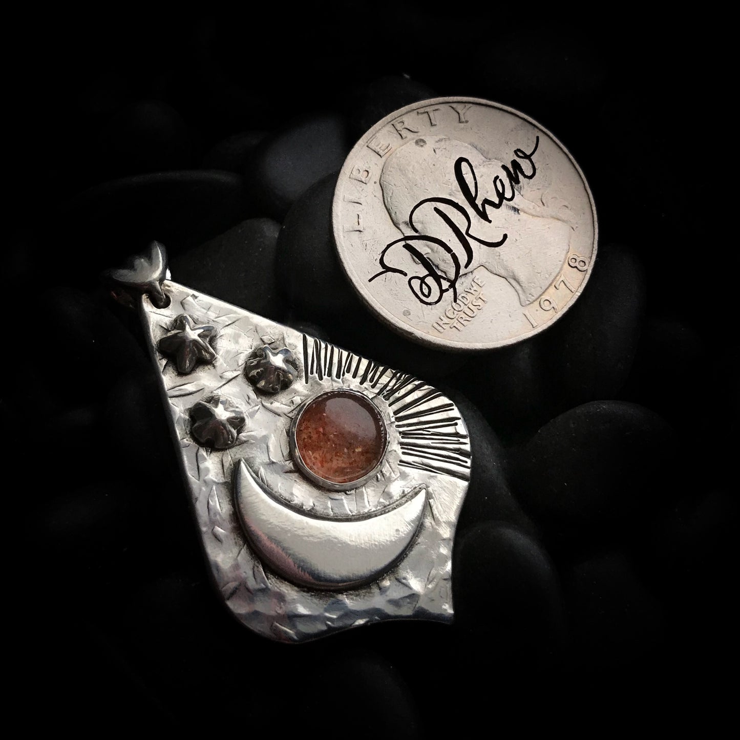 Ethereal - Sunstone & Sterling Silver Necklace