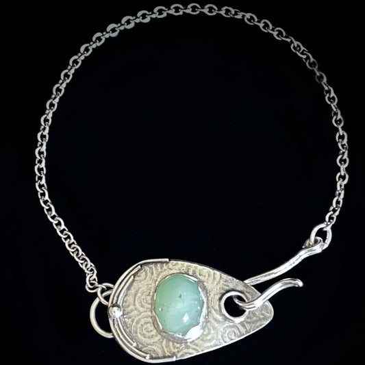 Vienna - Jade & Sterling Silver Bracelet