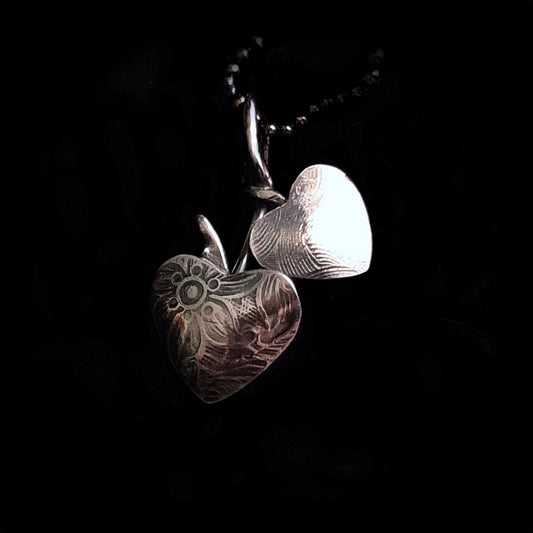 Cerise - Handmade Sterling Silver Cherry Heart Necklace