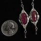 Genevieve - Ruby & Sterling Silver Earrings