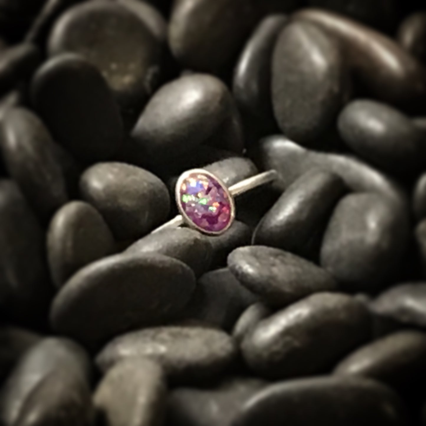 Phoena - Purple Lab Opal & Sterling Silver Ring