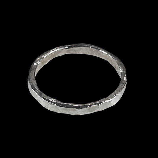"Hammered" Heavier Sterling Silver Ring