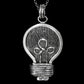 Einstein - Sterling Silver Lightbulb Necklace