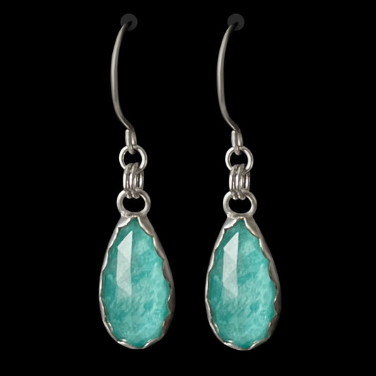 Amazonite Sterling Silver Earrings
