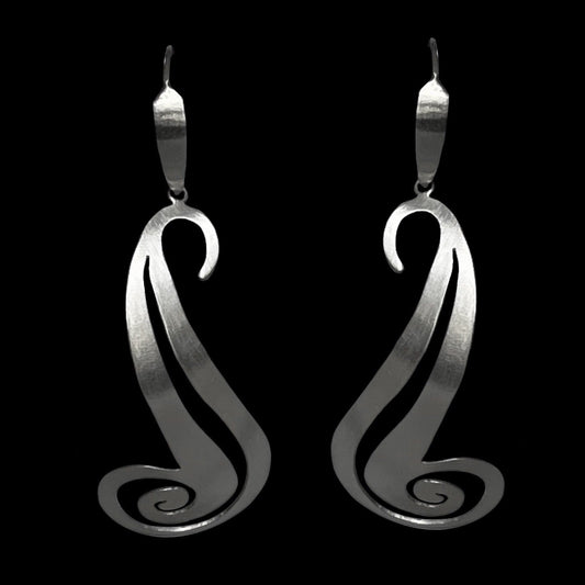 Large Sterling Silver Earrings