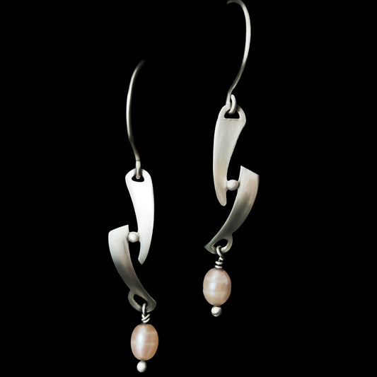 Freshwater Pearl & Sterling Silver Earrings