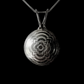 Mandala Embossed Sterling Silver Pendant