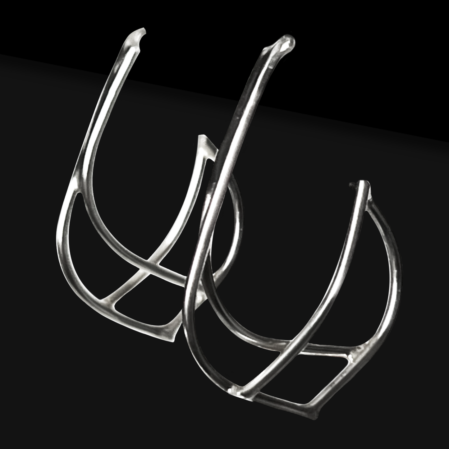 Sterling Silver Pointed Hoop Earrings