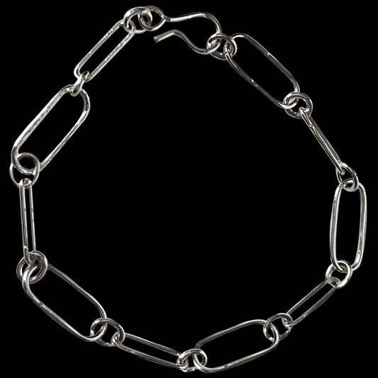 Sterling Silver "Paperclip" Bracelet