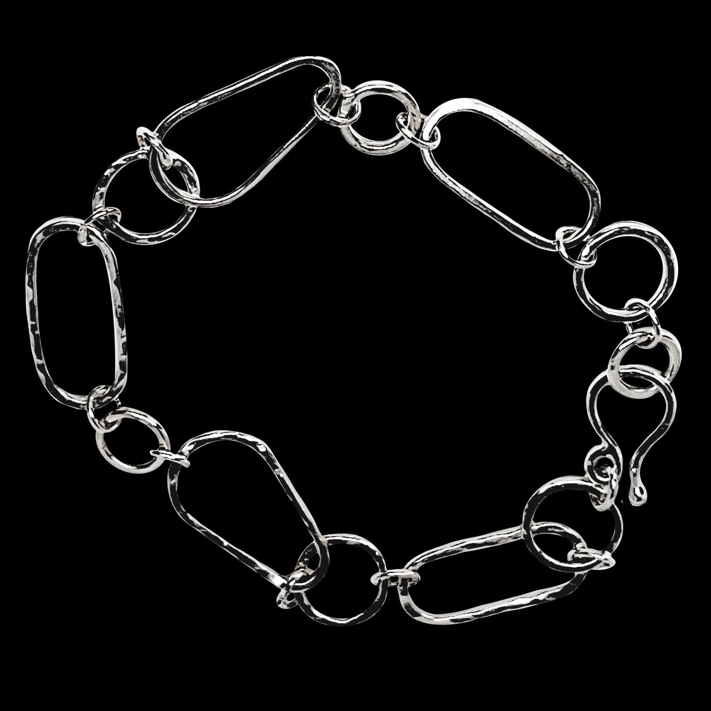 Geometric Sterling Silver Bracelet