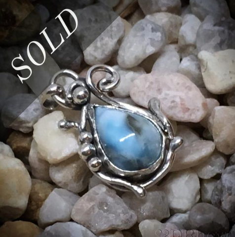 Nixie - Larimar & Sterling Silver Necklace