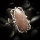 Belva - Peach Moonstone & Sterling Silver Ring