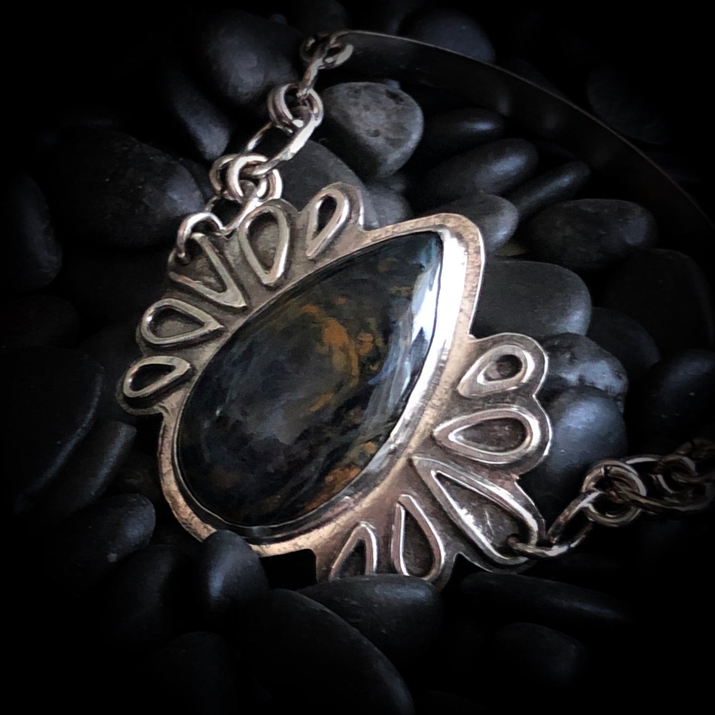Rowena - Pietersite & Sterling Silver Bracelet
