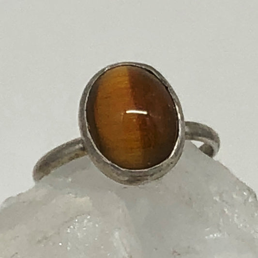 Moe - Tiger Eye & Sterling Silver Ring