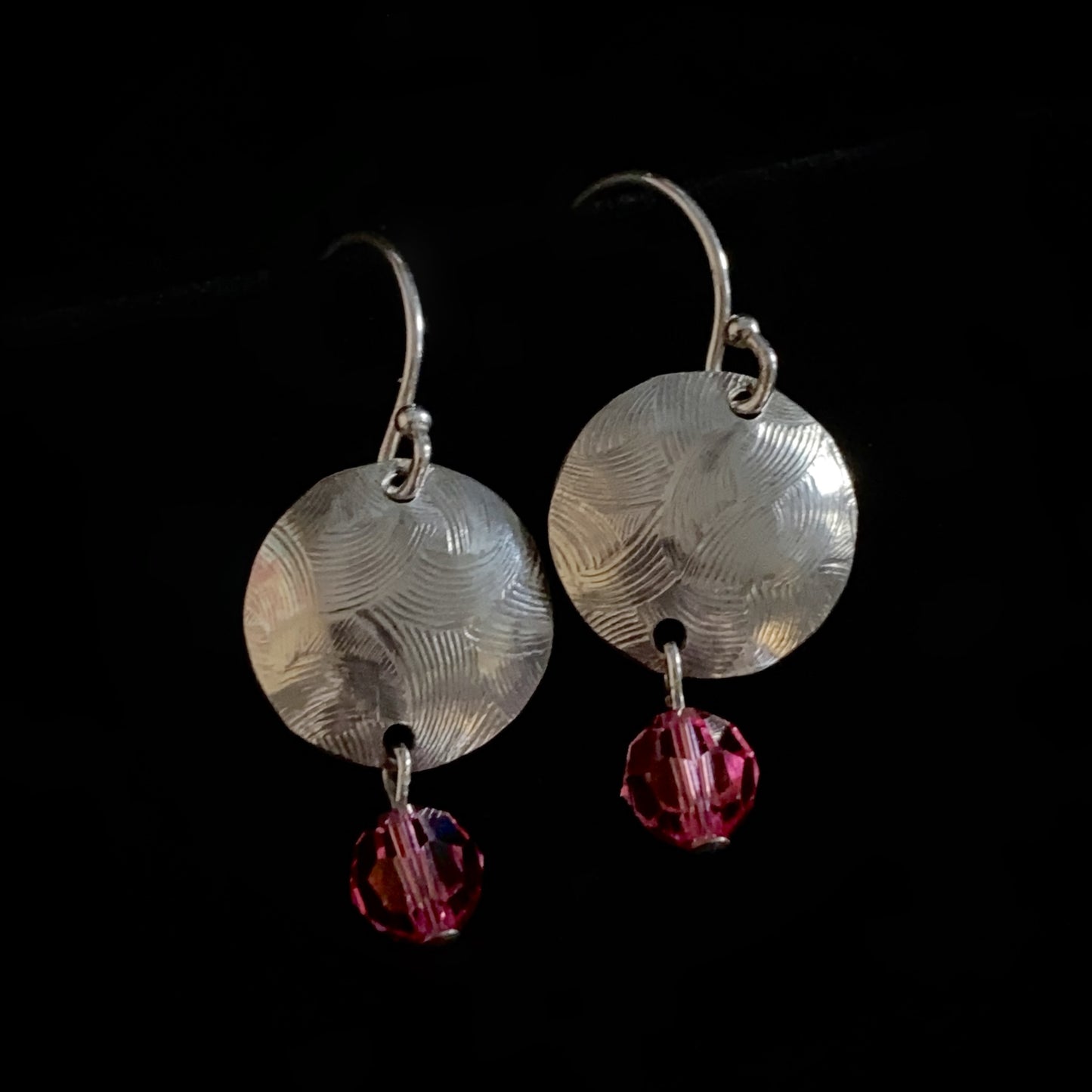 Handmade Swarovski Crystal & Sterling Silver Earrings