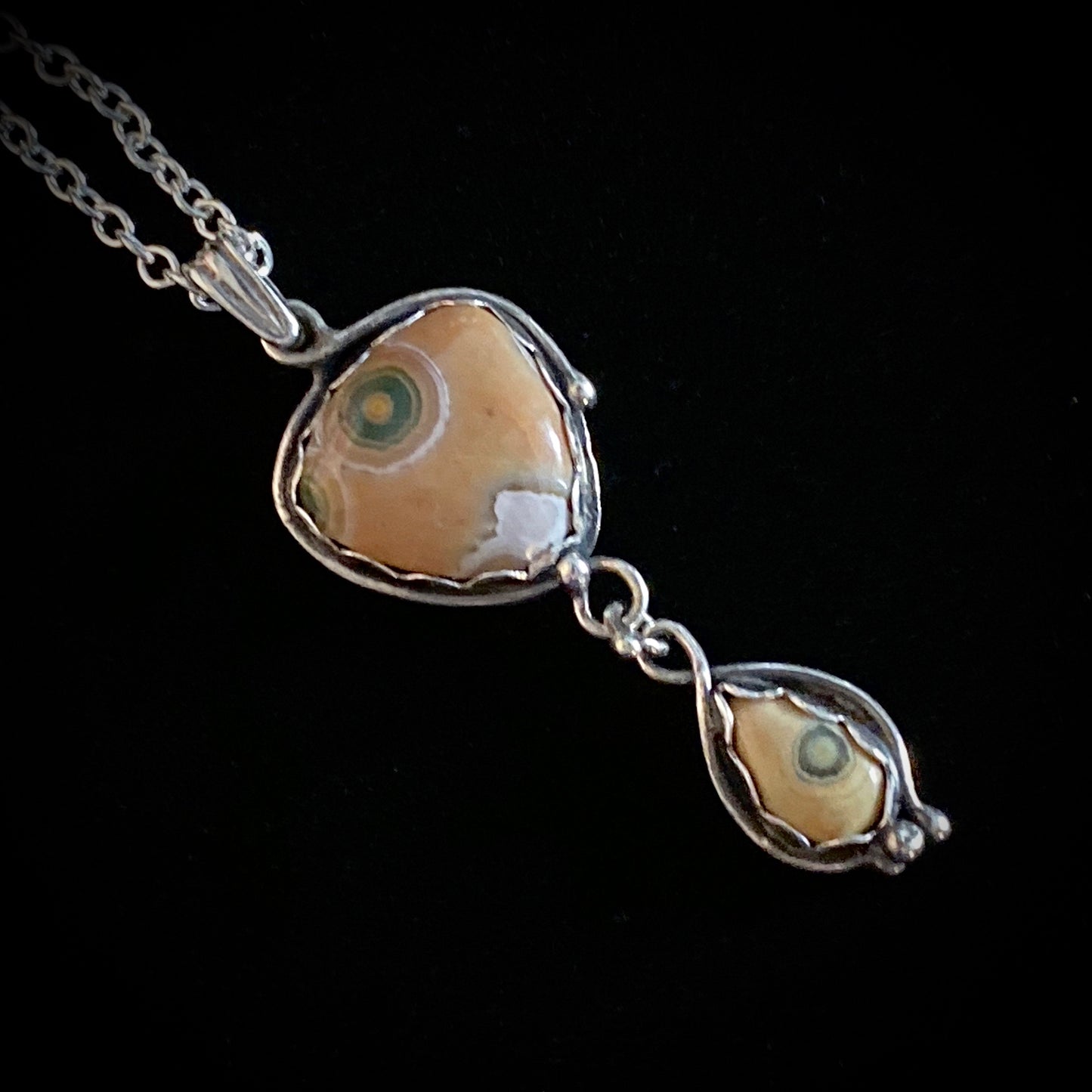 Ripples - Ocean Jasper & Sterling Silver Necklace